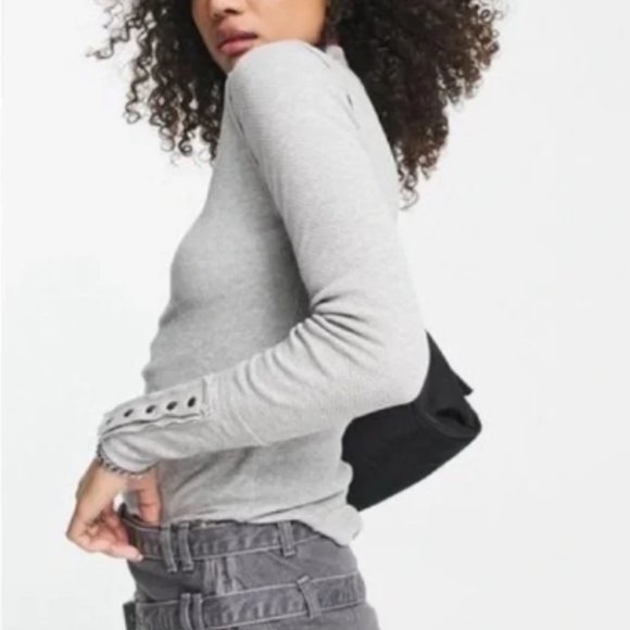 We the Free "Freya" Mock Turtlenecks - MAGENTA - Picture 5 of 16